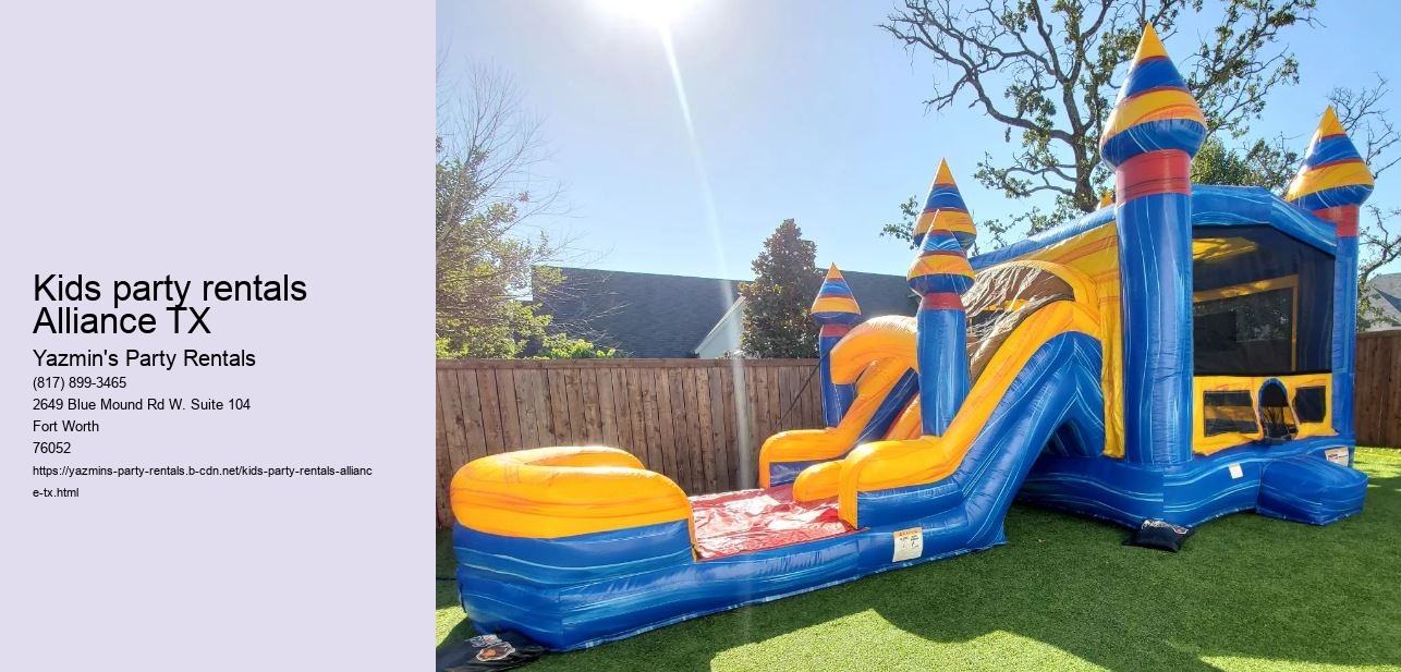 Kids party rentals Alliance TX
