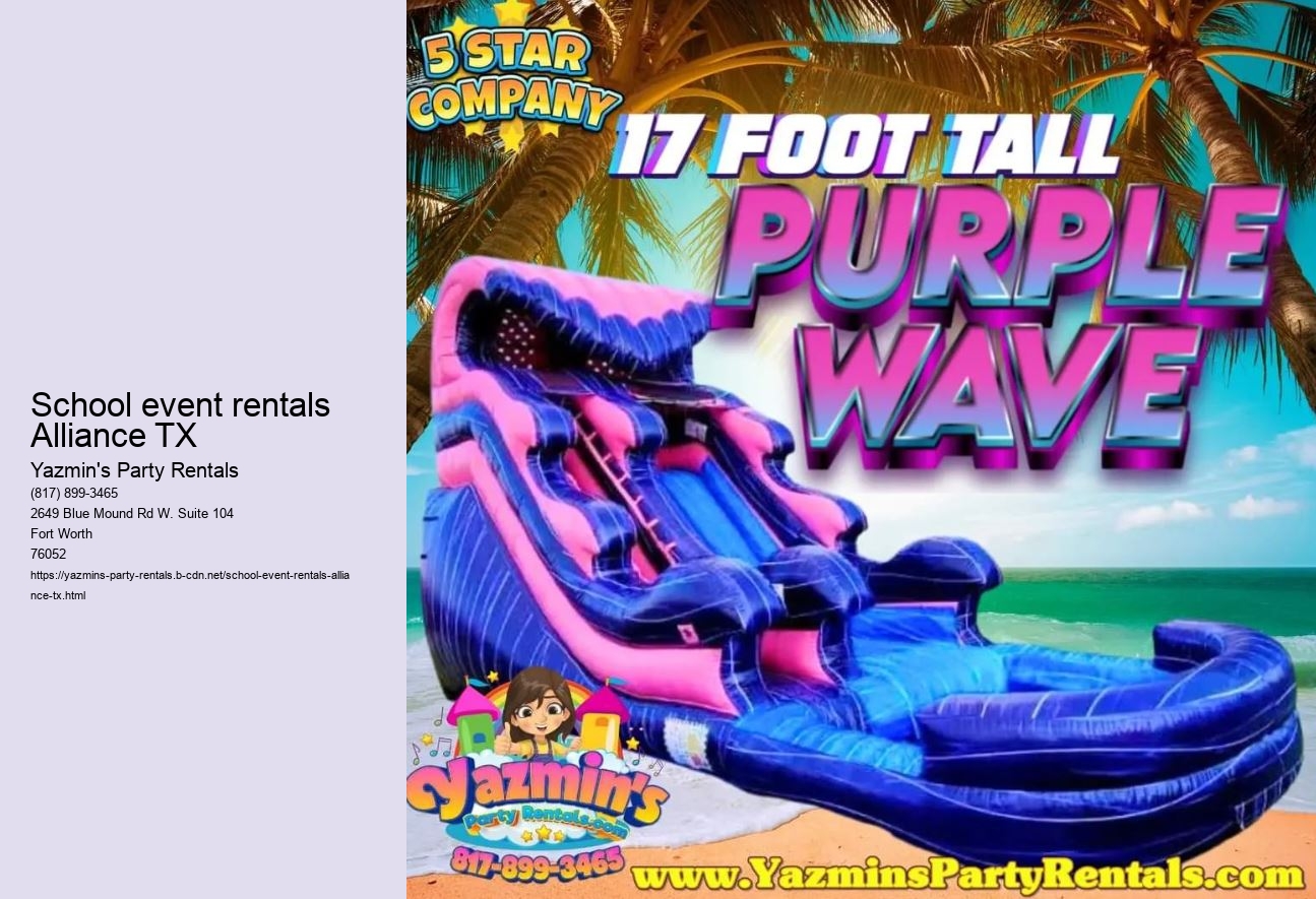 School event rentals Alliance TX